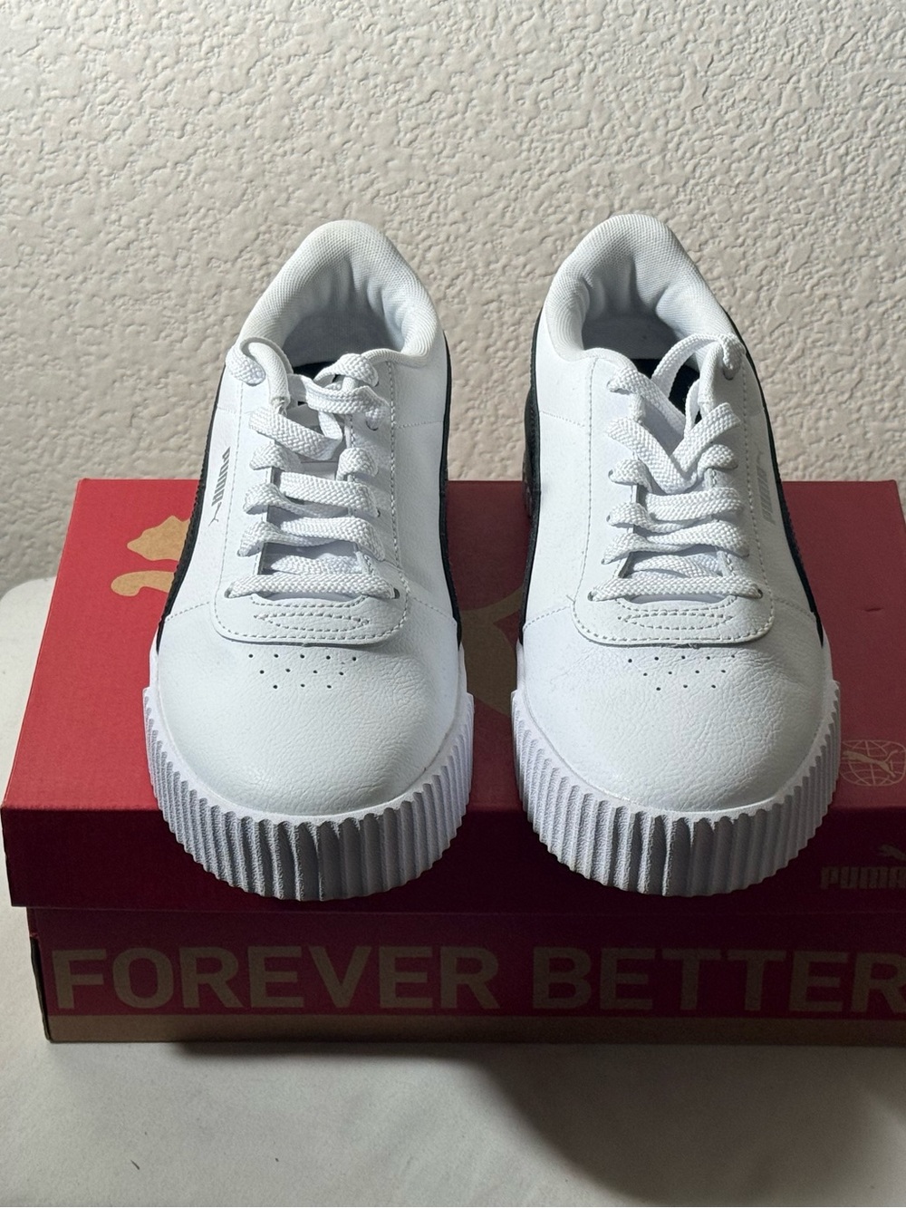 Puma White and Black Women's Sneakers